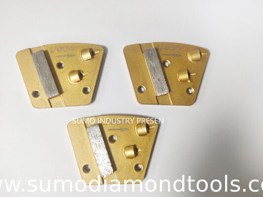 ASL Trapezoid  PCD Single Bar Magnetic Connection Diamond Grinding Shoes non-threaded