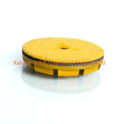3 inch 10 double arc Segments Velcro Backed concrete grinding disc for Stonekor concrete grinder