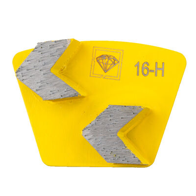 Double Arrow Concrete Grinding Tools With EG Prep Two Pin Locking Diamond  Segments